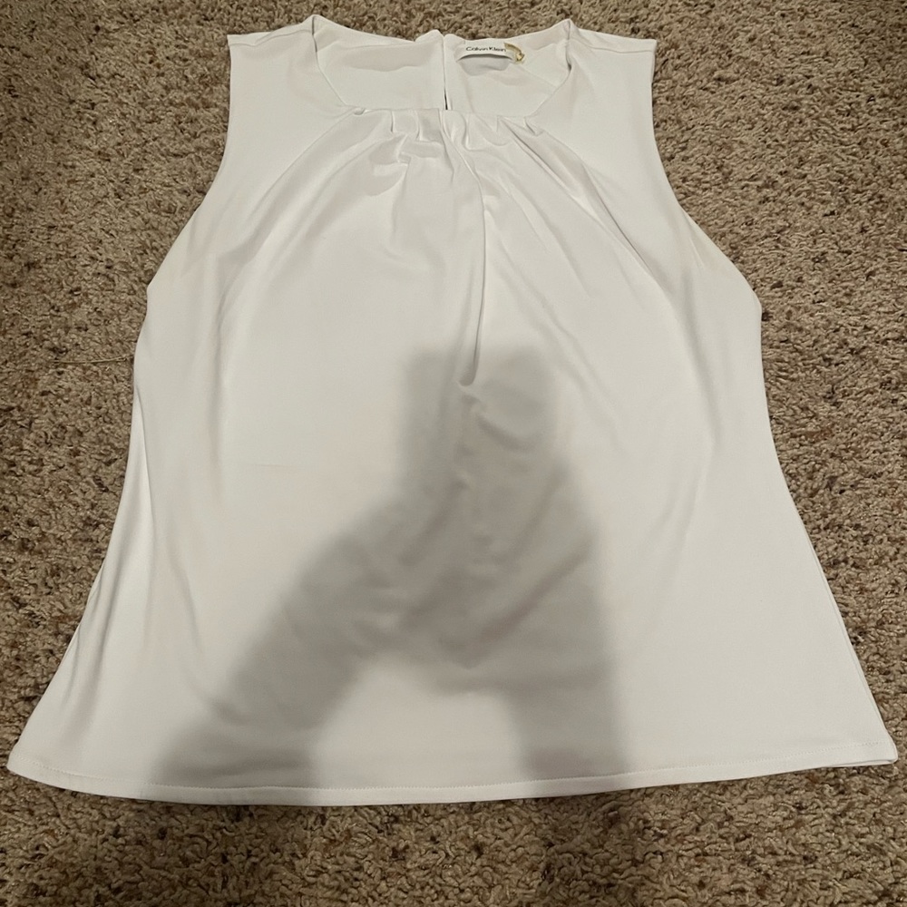 White Calvin Klein shirt